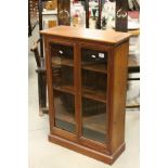 Small 19th century Mahogany Glazed Bookcase, 66cms wide x 99cms high