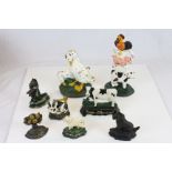 Box of mixed small painted Cast Iron door stops, mainly Animal themed