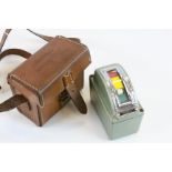 British Railway Flux AWS Meter marked ' Strength & Polarity Ind MK2, Zone Controls Ltd ' contained