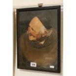 F P Adams, Oil Painting of a Monk