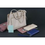 Radley Pale Pink Leather Handbag together with Two Radley Purses together a Purse Bag and Handbag