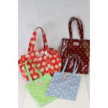 Collection of Four Cath Kidston Spotted Bags, various colours