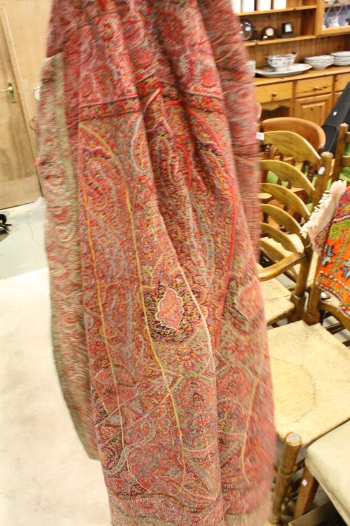 Late 19th / Early 20th century Woven Paisley Cloak - Image 5 of 5