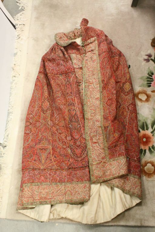 Late 19th / Early 20th century Woven Paisley Cloak