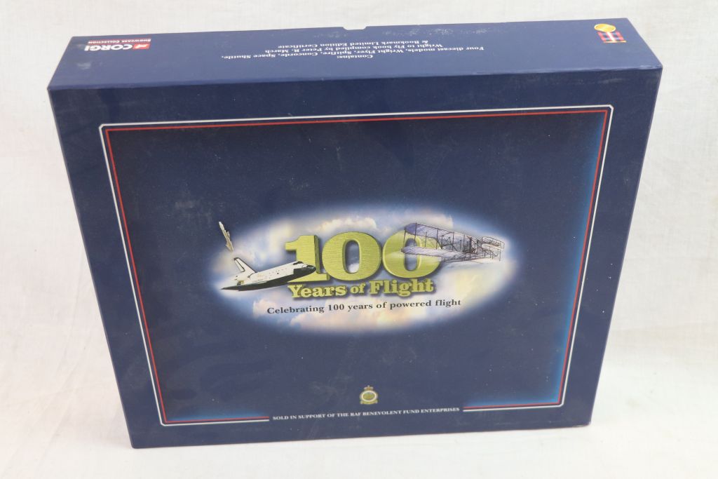 Boxed Corgi Showcase Collection CSCA03005 100 Years of Flight four model set to include Wright