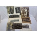 A Collection Of Eight Large Photographs From Both WW1 & WW2 To Include Individual Portrait