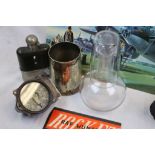 A Collection Of World War Two Royal Air Force Militaria To Include A Tankard Engraved RAF