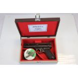 A Cased Webley & Scott Air Pistol, Webley "Senior" Cal. 4.5mm / .177.