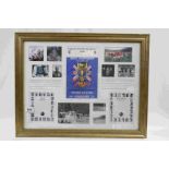Framed and Glazed 1966 England Football World Cup Montage including Replica Football Programme,