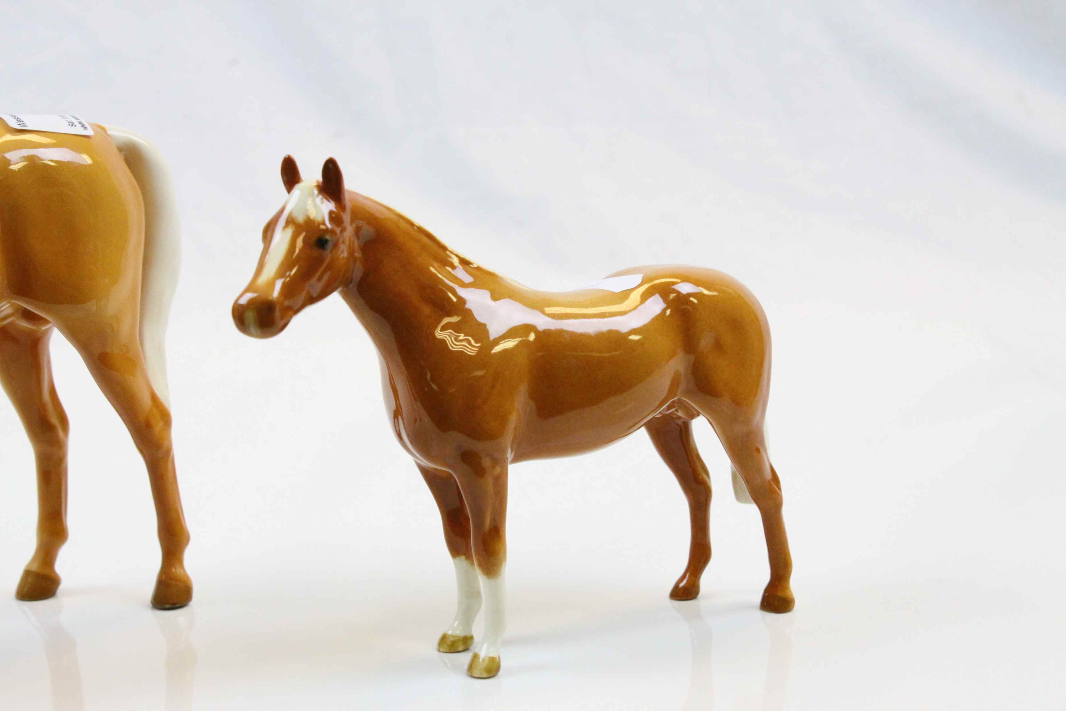 Two Beswick Palomino Horses of different sizes - Image 2 of 8