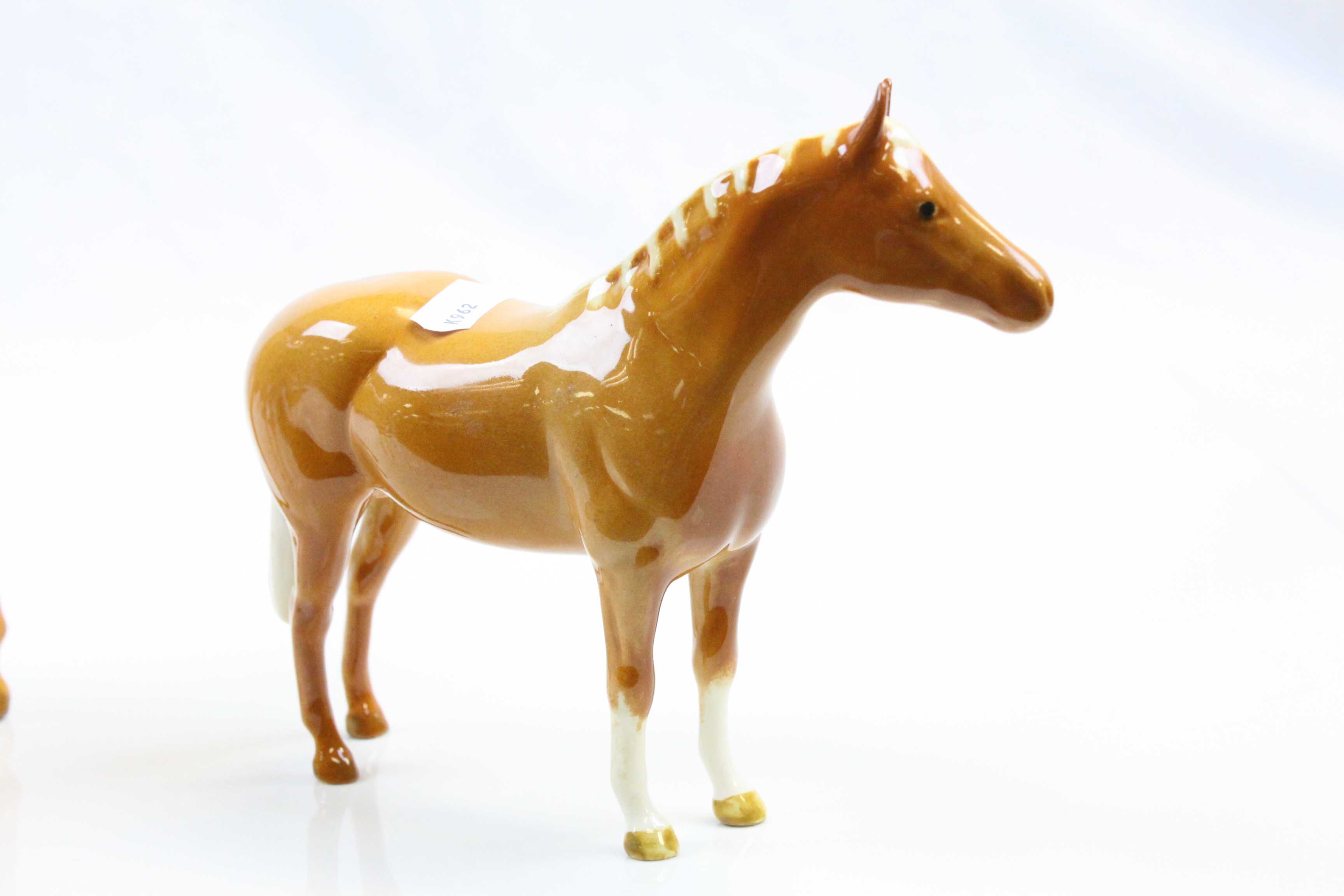 Two Beswick Palomino Horses of different sizes - Image 3 of 8