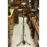 Early 20th century Art Nouveau Style Brass Standard Lamp, 145cms high