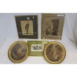 Pair of Oval Framed 19th century Engravings, 18th / 19th century Engraving, 19th century Book