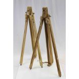 Mabef Wooden Folding Artist's Easel and another similar