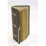 Leather bound photograph album of 19th century small CDV's