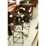 Pair of Metal Five Tier Pot Stands