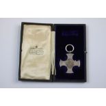 A World War One Distinguished Service Cross Medal In It's Original Presentation Box Issued To :