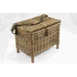 Vintage Wicker Fishing Basket