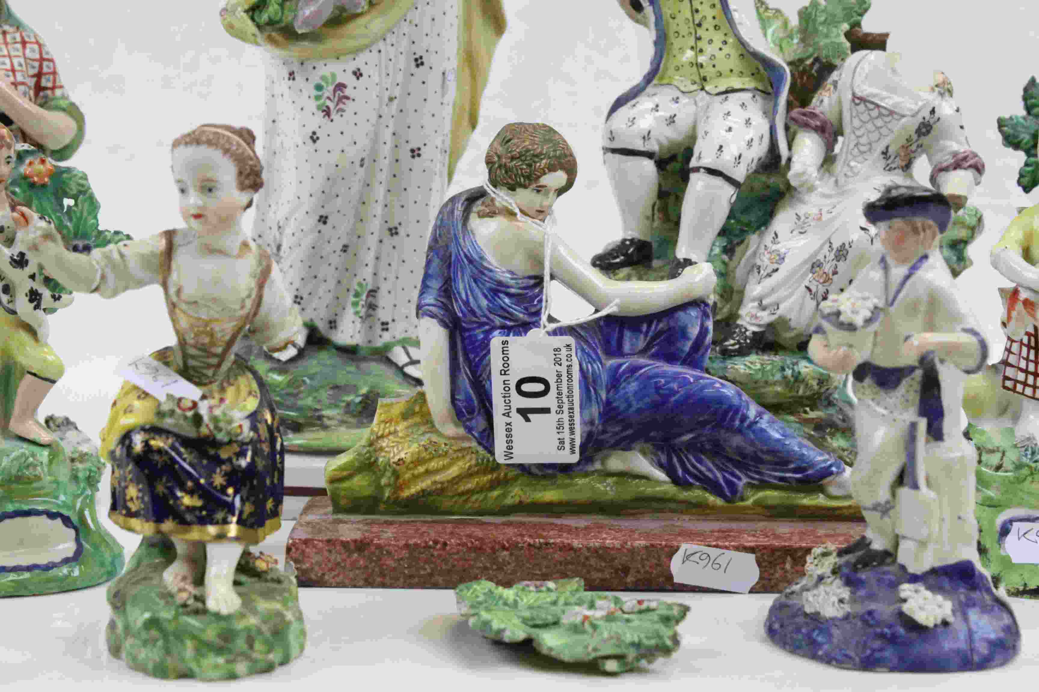 Group of Ten 19th century Staffordshire Figures - Image 5 of 9