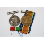 A World War One / WW1 Medal Pair To Include The British War Medal & The Mercantile Marine Medal