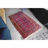 Persian Wool Red Ground Rug, 196cms x 97cms