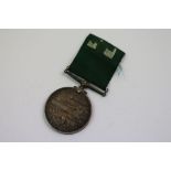 Edward VII Volunteer Force Long Service Medal Issued To 2526 D.R.Q.M. SJT. T. HAILSTONE 1/V.B.