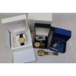 Boxed Seiko Gents wristwatch with date aperture, Gents Rotary wristwatch another Seiko wristwatch