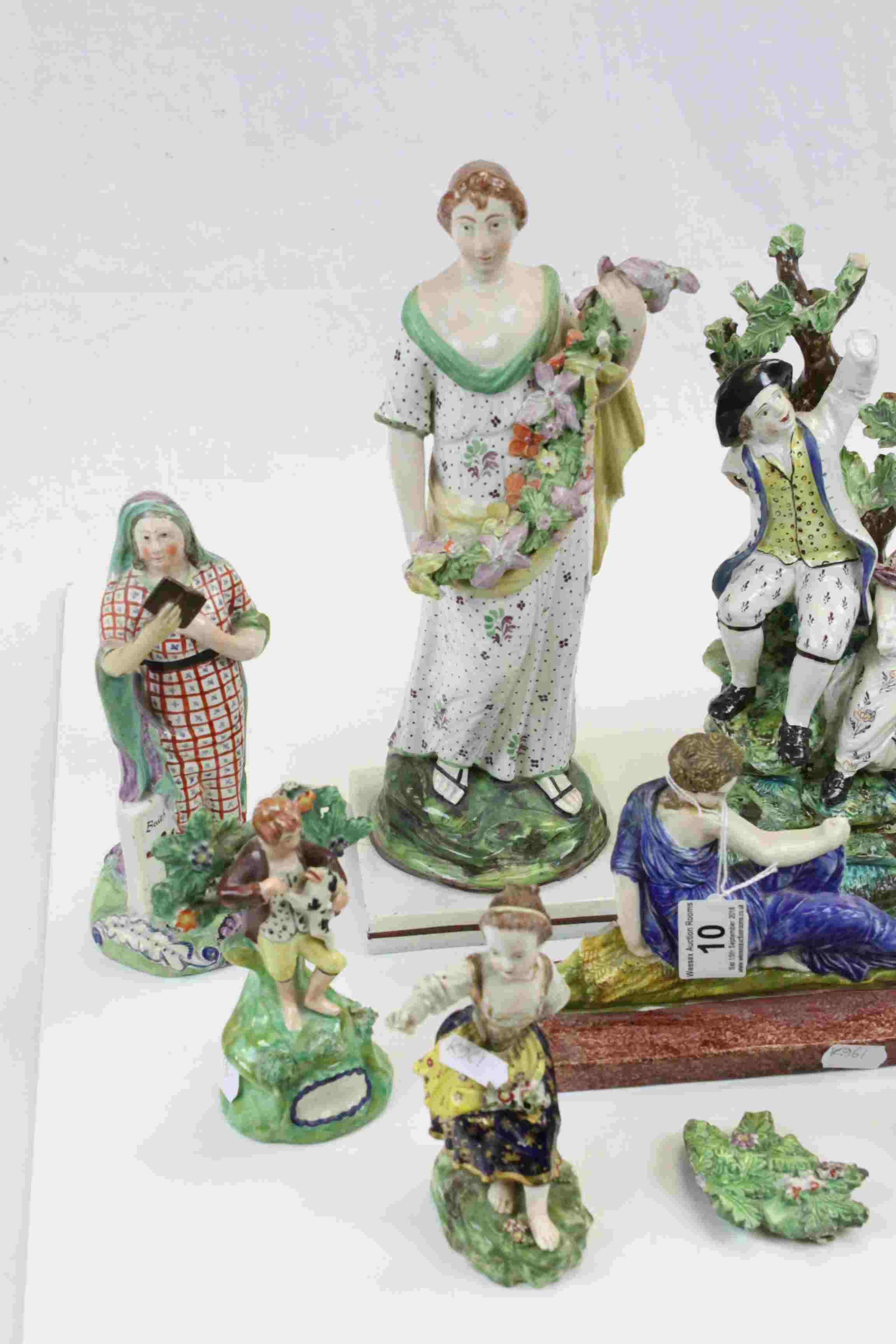 Group of Ten 19th century Staffordshire Figures - Image 2 of 9
