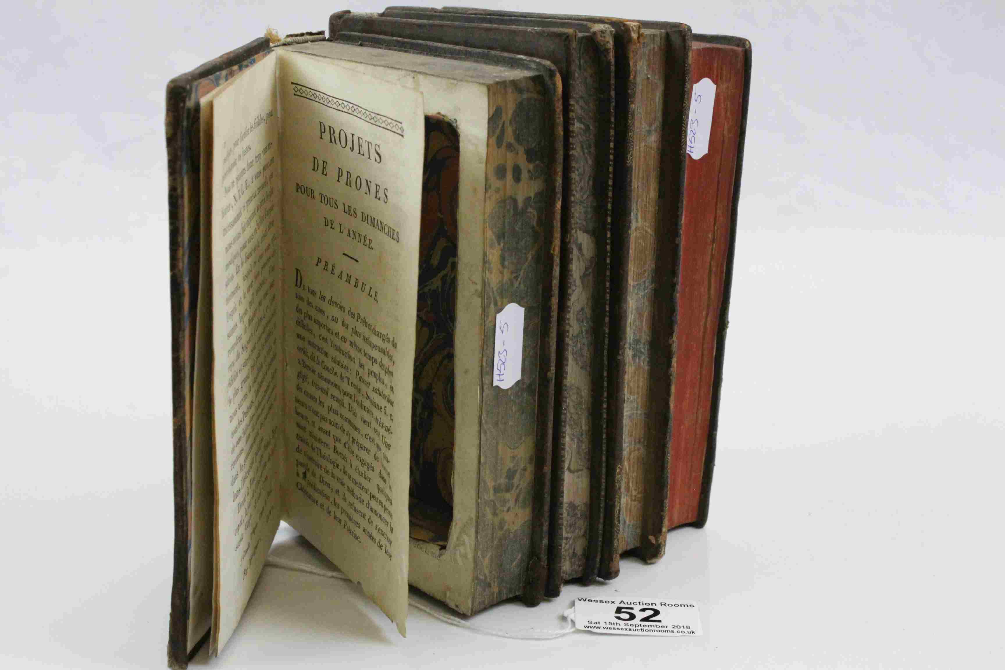 Stack of 3 concealed storage boxes disguised as 4 leather bound books - Image 6 of 6