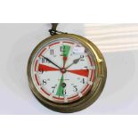 Kelvin Hughes Ships type Bulkhead Clock with key