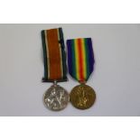 A Full Size World War One Medal Pair To Include The Victory Medal And The British War Medal Issued