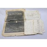A Collection Of Navy Ephemera To Include Letters, Discharge Papers Etc.. Ephemera Dates To The