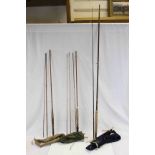 Collection of Fly Fishing Equipment including Hardy Rods, Reels, Flys, etc