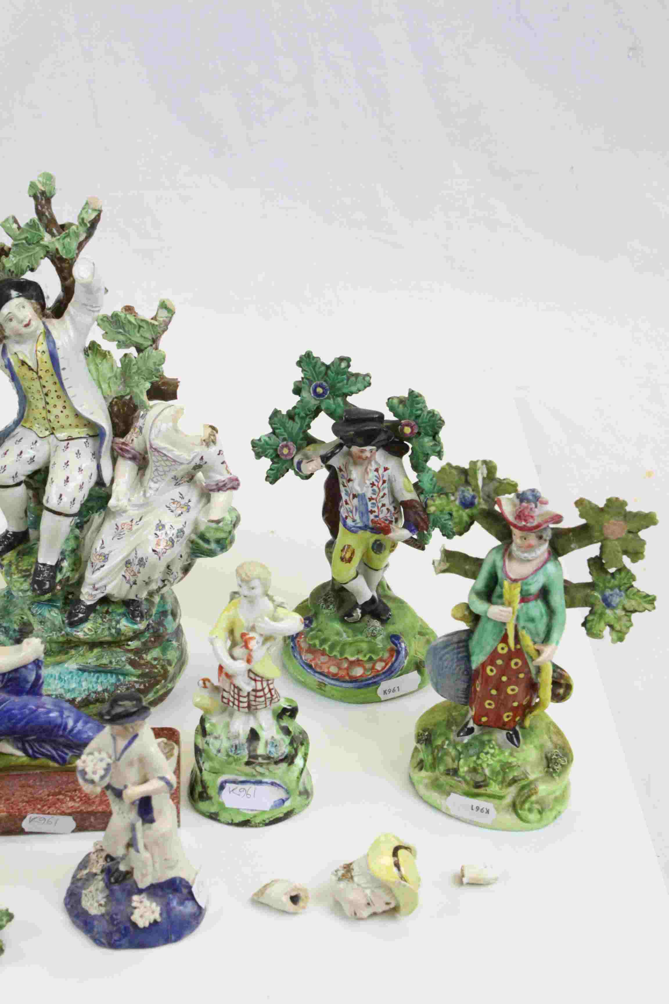 Group of Ten 19th century Staffordshire Figures - Image 4 of 9