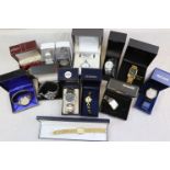 Tray of approximately 15 Boxed Quartz Wristwatches mainly Accurist, Rotary and Sekonda