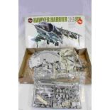 Airfix Hawker Harrier 24th Scale Superkit, Boxed, contents still in sealed bags