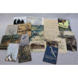 A Collection Of World Ward German Ephemera To Include : Sports Certificate, Document Dated 1941, A