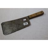 A Large British Military Issue Meat Cleaver Dated 1950 Along With The Broad Arrow.