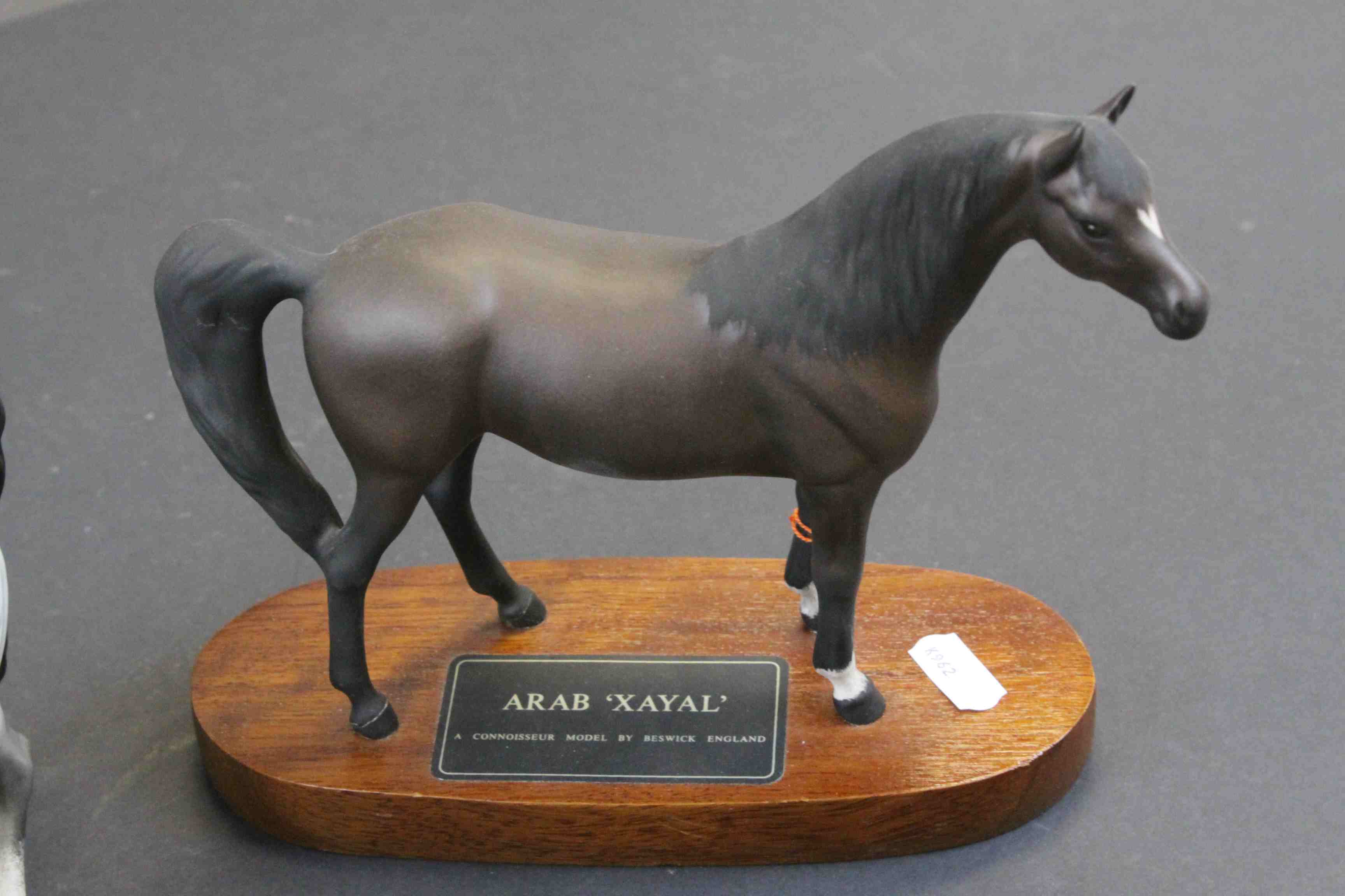 Beswick Connoisseur model horse "Arab Xayal" with wooden base & a Grey Arab - Image 3 of 7