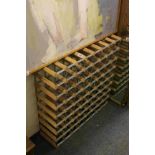 Pine and Metal 64 Bottle Wine Rack