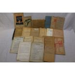 A Large Collection Of World War Two Era Military Training Manuals To Include : Browning Machine