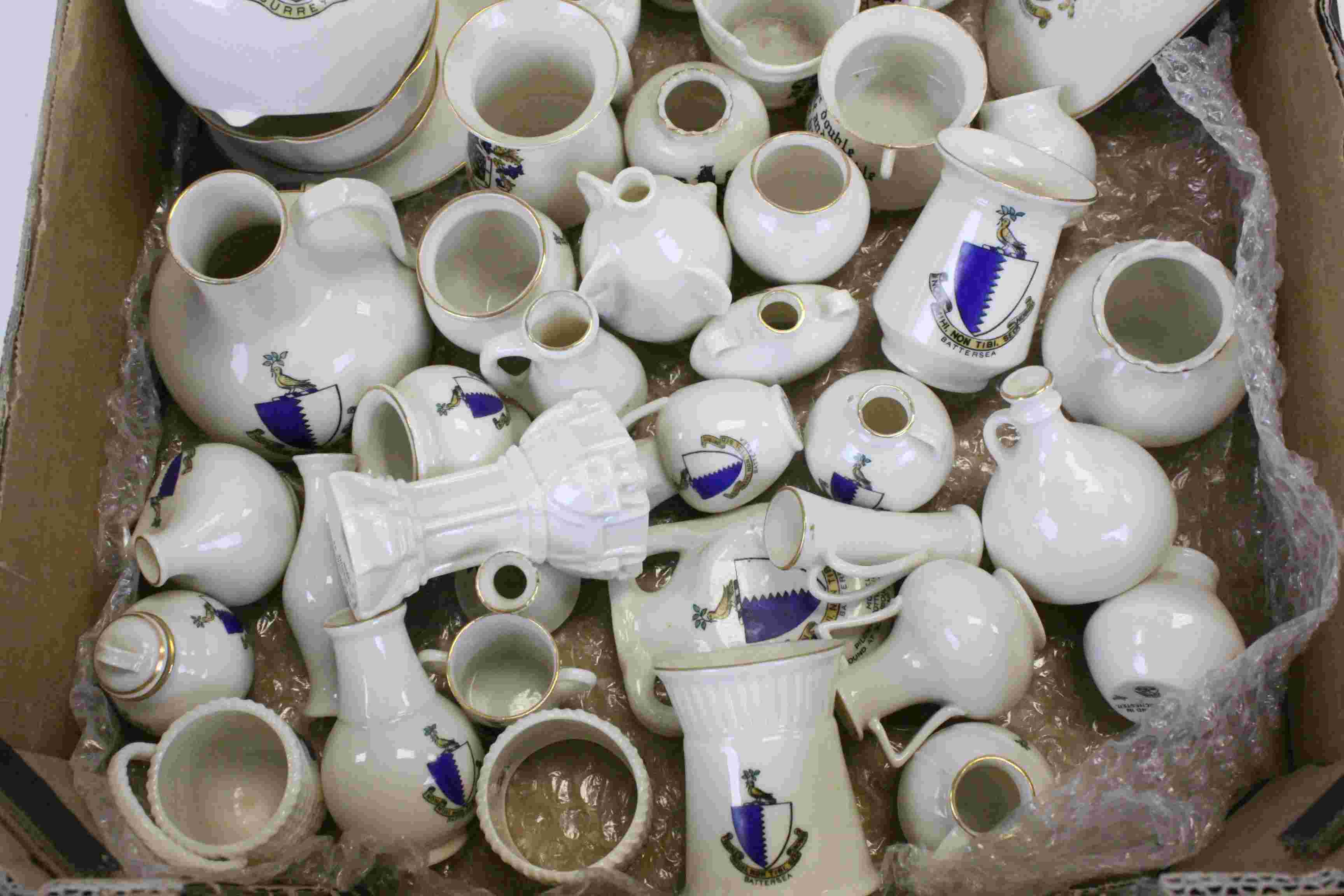 Goss Crested China, approx 60 pieces, mostly bearing crests of London boroughs of Battersea, - Image 4 of 5