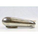 An Art Deco Electro Plated Cocktail Shaker In The Form Of A Zeppelin To A German Design By .J.A
