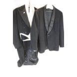 Vintage Morning / Evening Suit comprising Jacket with Tails, Waistcoat and Trousers plus a Black