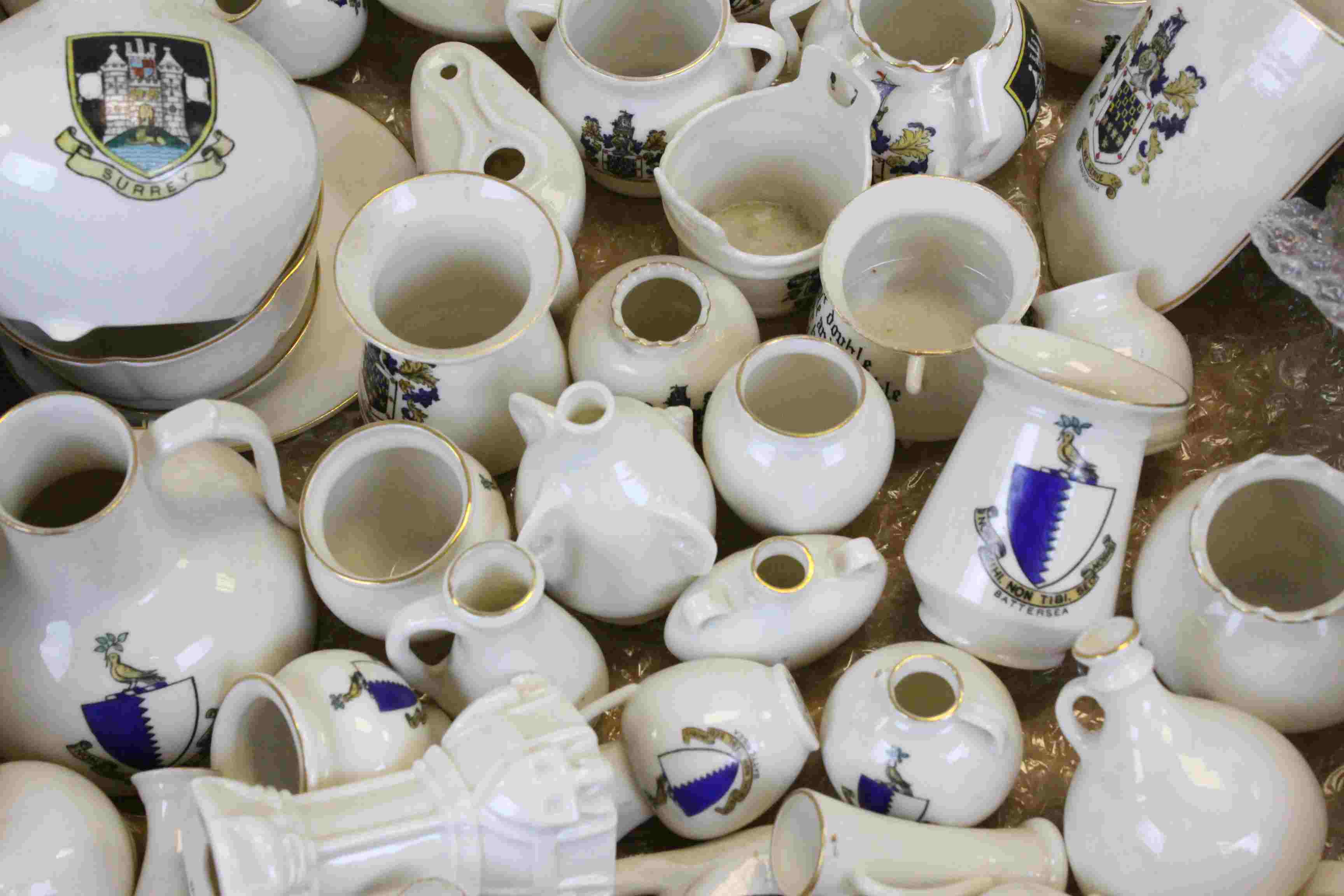 Goss Crested China, approx 60 pieces, mostly bearing crests of London boroughs of Battersea, - Image 3 of 5