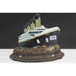 Large Cast ' Titanic ' Door Stop