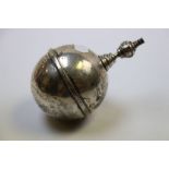 Asprey of London silver weighted orb, hallmarked Birmingham 1914