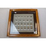 A Imperial Chemical Industries Limited Eley-Kynoch Cartridges Display Case With 23 Mounted Cartridge