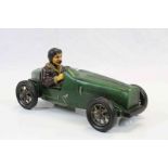 Ceramic Model of a Vintage Racing Car with Driver (with working wheels)