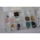 Two Cases of Assorted Semi-Precious Stones, etc